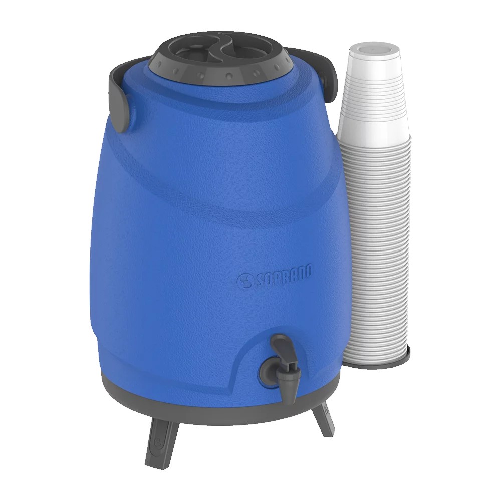 Botijão Térmico Soprano Aspen 12 Litros Azul