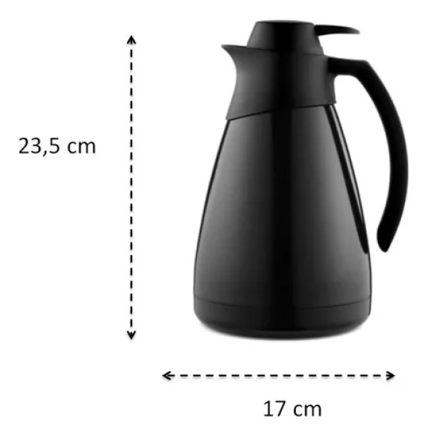Bule Sanremo Inox Preto 02
