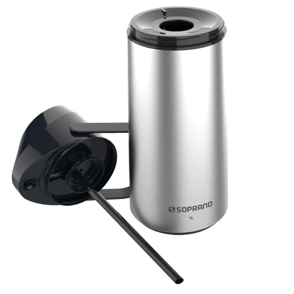 Garrafa Térmica Soprano Rubi 1 Litro Aço Inox 05